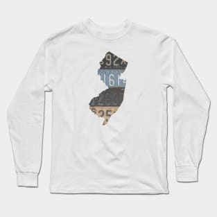 Vintage New Jersey License Plates Long Sleeve T-Shirt